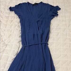 Lulu's Deep Blue Midi Dress